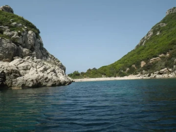 plage, Corfou