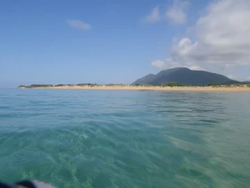 plage de sable fin, Corfou