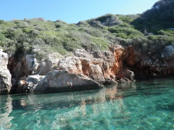 Minorque, vue du kayak