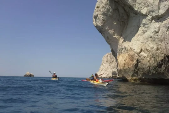 Randonnée kayak dans les calanques