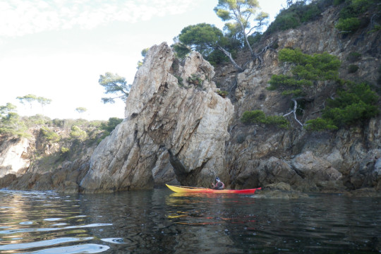 Kayak de mer entre Six fours et bormes les mimosas